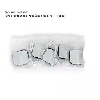 4X4CM многоразовый самоклеящийся электрод Tens для цифрового физиотерапевтического массажера, стимулятора нервов и мышц, аксессуаров