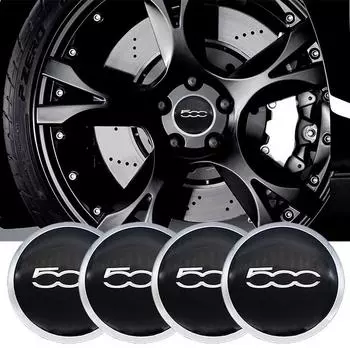 4x56 мм наклейки на ступицу для Fiat Abarth 500 500x 500c 500l Punto Panda Stilo Palio Tipo Uno, центральная крышка колеса, авто украшение красный