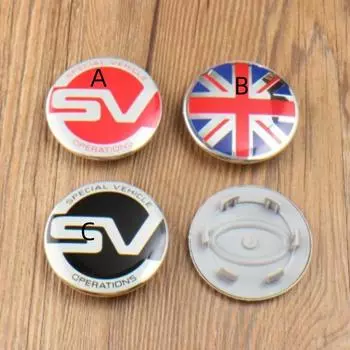 4X63 мм SV Флаг Великобритании, центральные колпаки, эмблема для LR2 LR3 LR4 Sport 2,5 дюйма A