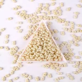 4X6 мм Матовые перламутровые акриловые бусины-арахис Сделай сам Рисовые бусины Свободные бусины Ожерелье AB Цветные Фигурные бусины Ювелирные аксессуары 10g (about 200 pieces)