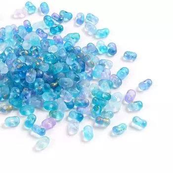 4X6Mm Acrylic Matte Gradual Change Peanut Beads, Golden Rice Beads Diy Mobile Phone Chain Necklace Jewelry Pendant 10G (about 200 pieces)