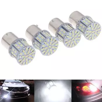 4X 1156 Ba15S 50Smd 3014 светодиодные сменные лампы для салона автомобиля, автофургона, кемпера