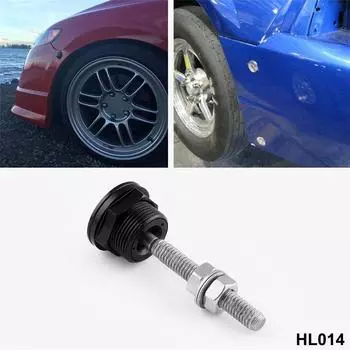 4x 22mm Push Button Bonnet Hood Pin Lock Clip Kit Car Quick Release Bumper Latch