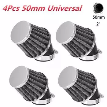 4x 50мм Под Воздушный Фильтр Впуск Под Углом 45 Градусов Для Мотоцикла Скутера Квадроцикла Мотоцикла для Кросса