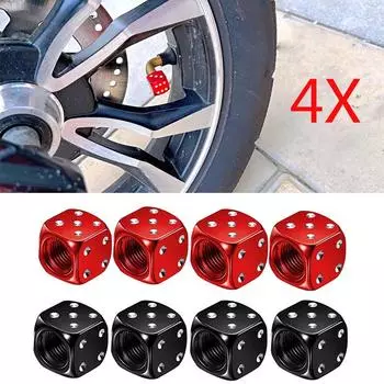 4X Алюминиевый сплав автомобильный-стайлинг автомобиль грузовик мотоцикл велосипед игральные кости пылезащитный клапан колпачок автомобиль мотоцикл электромобили шинный клапан пылезащитный колпачок SMT1209-4X
