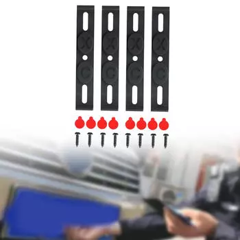 4x Бескаркасные держатели номерных знаков Зажимы Поддержка Крепеж Винты Гараж Автомагазин Автомобиль