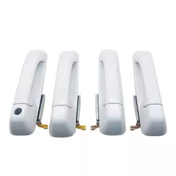 4x Car Bright White For 2019-2021 Dodge Ram 1500,2500,3500 Painted Door Handles