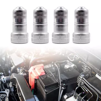 4x Чистящая проволочная щетка для чистки клемм аккумулятора Автомобильный аксессуар Портативный ручной инструмент