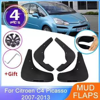 4x для Citroen Grand C4 Picasso MK1 2007 ~ 2013 Fender, передние и задние брызговики, защита от брызг, защита колеса