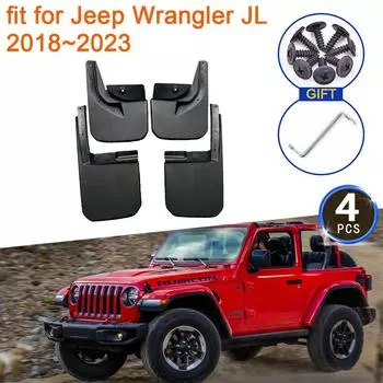 4x для Jeep Wrangler JL 2018 2022 2023 брызговики переднего и заднего колеса, брызговики автомобиля