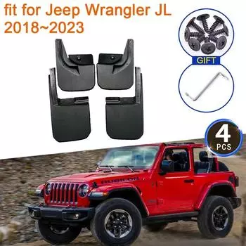 4x для Jeep Wrangler JL 2018 2022 2023 брызговики переднего и заднего колеса, брызговик, автомобильные аксессуары