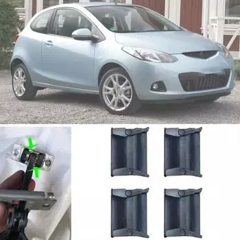 4X для ремкомплекта ограничителя двери автомобиля 2 двери, стопорный демпфирующий зажим для Mazda 2 DY DE DJ 2003 2004 2005 2006 2007 2008 2009 -2022