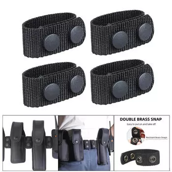 4x Duty 2 /2 аксессуары для ремней Стопорные петли черного цвета