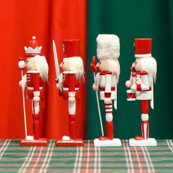 4x Фигурки Щелкунчика Рождественские украшения Фигурки Украшения для
