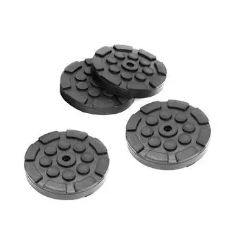4x Heavy Duty Solid Post Lift Arm Pads Round Rubber Pads