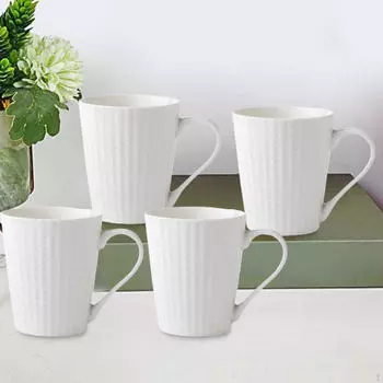 4x керамическая чашка для кофе, чашка для воды, 300 мл, набор для питья латте для напитков