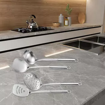 4x Набор кухонных принадлежностей для приготовления пищи Посуда Столовая посуда Гаджеты Инструменты Аксессуары Антипригарное покрытие