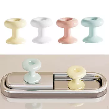 4x Кнопка для унитаза в виде пончика, Подъемник крышки сиденья, Аксессуары, Милая накладка, Удлиненная ручка, Вода