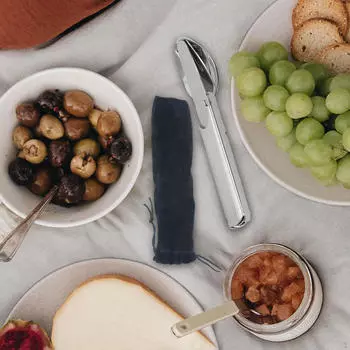 4x набор столовых приборов, столовые приборы, практичная посуда, ложка, вилка, нож, открывалка для бутылок, портативная