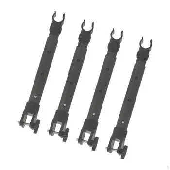 4x опора для стола для кемпинга, съемная подъемная телескопическая ножка длиной 23–32 см