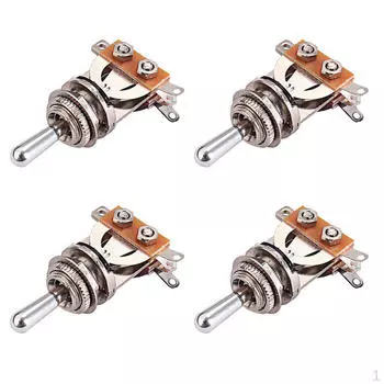 4x переключатель переключателя звукоснимателей из алюминиевого сплава, детали для электрогитары, серебро
