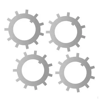 4x шайбы шпинделя колеса прицепа, сменные металлические компоненты 1,77 дюйма, прочные детали оси для тяжелых условий эксплуатации