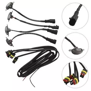 4x светодиодных фонаря на переднюю решетку для Grand Cherokee 2003-2024 Auto Raptor Style Grill Lights DRL с группой линий CHINA