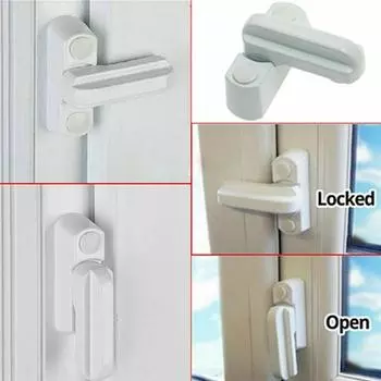 4X UPVC Окно Дверь Безопасность Ограничитель Безопасности Створка Jammer Latch Lock 4X