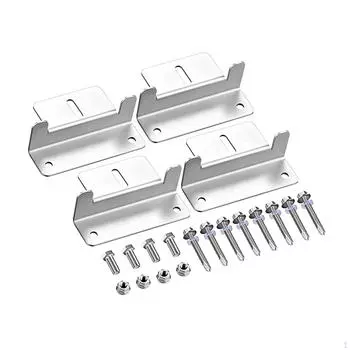 4x Z-кронштейн для монтажа на панели, аксессуары, опора, регулируемое крепление из алюминиевого сплава, легкий вес для