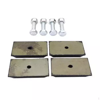 4x Задняя подвеска Листовые пружинные накладки, Задний амортизатор заменяет техническое обслуживание, сталь