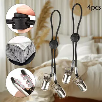 4x Зажимы для простыней из нержавеющей стали, сменные держатели, ремни, зажимы для чехлов для