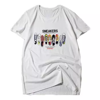 4XL-12XL Мужская футболка с круглым вырезом и коротким рукавом из чистого хлопка, повседневная одежда 4XL