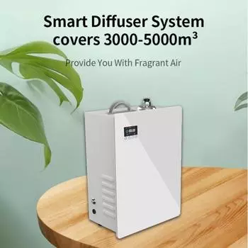5000 м Аромадиффузор Домашний диффузор эфирных масел Коммерческий отель Ароматизатор Офис Спортзал Большой освежитель воздуха с WIFI HVAC us чёрный