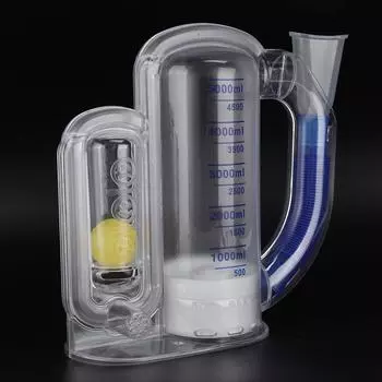 5000 мл Глубокий дыхательный объемный тренажер для легких Система измерения дыхания Тип всасывания и нагнетания Single suction type