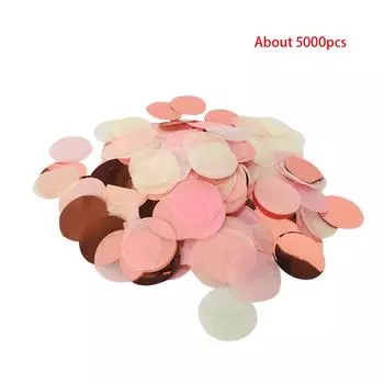5000 шт. конфетти блестки бумажные обрезки 2,5 см круглые декоративные наполнители для воздушных шаров для вечеринок ручной работы