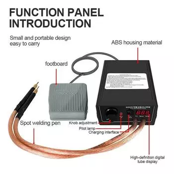 5000 Вт/8000 Вт Мини-комплект для точечной сварки DIY 18650 Аккумуляторный сварочный инструмент Портативный аппарат для точечной сварки Ручка для никелевой полосы 0,15 мм EU Plug 220V