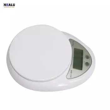 5000g 1g White Scales Kitchen Food Electronic Portable Weight Digital pocket Scale 5kg WH-B05 5Kg