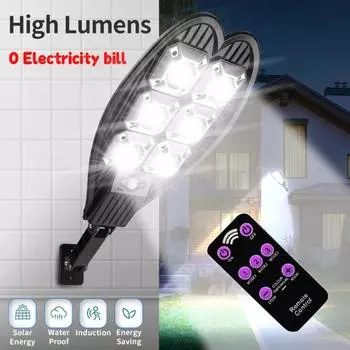 5000LM High Lumens COB LED Солнечный уличный светильник Уличный водонепроницаемый PIR датчик движения Солнечная лампа Безопасность Настенный светильник Украшения для сада 4000LM-1PCS