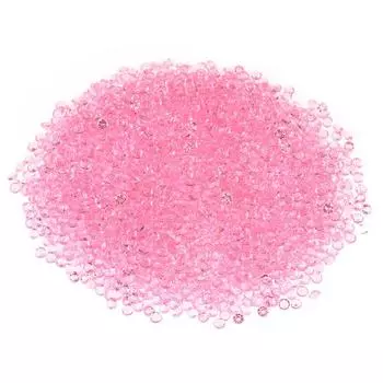 5000pcs 3mm Transparent Wedding Confetti Party Plastic Diamond Sparkly Gems Decor розовый