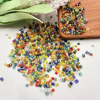 5000шт браслет из бисера стеклянная трубка цепочка из бисера бусины 1