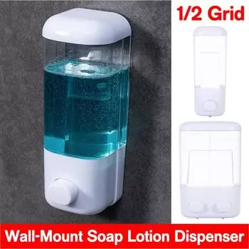 500/1000ML Soap Dispenser Wall Hanger Press Dispenser Multifunction Waterproof Home Hotel Shower Gel Shampoo Box Wall Mount