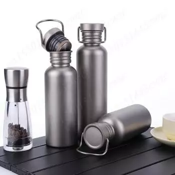 500/600/750 мл титановая бутылка для воды с крышкой спортивная бутылка для воды герметичная легкая питьевая бутылка для воды на открытом воздухе