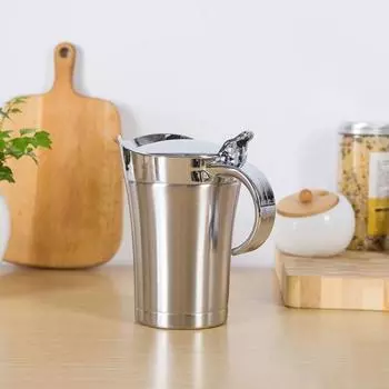 500/750 мл соусник с крышкой и ручкой, герметичный соусник с двойной изоляцией, пищевой контейнер для соуса из нержавеющей стали для кремовой заправки для салата L