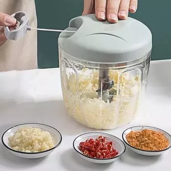 500/900 мл многофункциональный ручной измельчитель ручной измельчитель для обработки пищевых продуктов с затягивающимся шнурком резак для чеснока и мяса кухонный инструмент аксессуары
