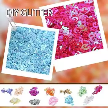 500 г 5 мм пайетки спиральной формы пайетки разноцветные украшения DIY аксессуары пайетки стеклянные шарики наполнитель пайетки One Size