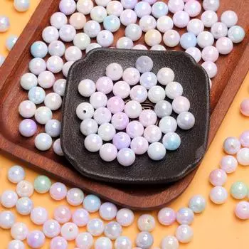 500 г 8/10 мм ювелирные изделия из бисера, материал AB, цвет, серьги «сделай сам», браслет, круглые бусины, аксессуары ручной работы, модное ожерелье, двухцветное 8mm разноцветный