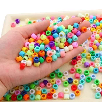 500 г 9x6 мм акриловые бусины красочные бусины ведра для самостоятельного изготовления браслетов модные ювелирные изделия 03 красный