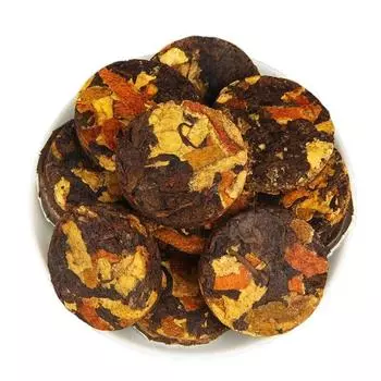 500 г чайного пирога Юньнань Ченпи Пуэр, цитрусовый спелый чай, черный чай, маленький нефритовый пирог