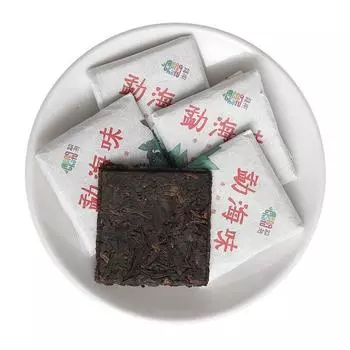 500 г чая Юньнань Пуэр со вкусом Мэнхай, маленькие квадратные кубики, 8 г спелого чая