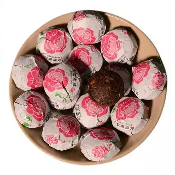 500 г листьев чая Юньнань Пуэр Цзиньдяньская чайная фабрика со вкусом розы, маленький спелый чай Туо